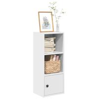 Boekenkast 31x24x77 cm bewerkt hout wit
