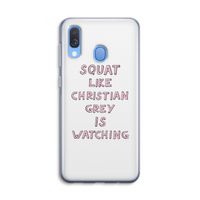 Christian Grey: Samsung Galaxy A40 Transparant Hoesje