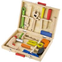 VIGA houten gereedschapskist, afm 24x32 cm, 12 onderdelen/ 1 set