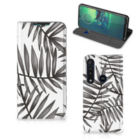 Motorola G8 Plus Smart Cover Leaves Grey - thumbnail