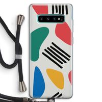 Illustratieve pop 1: Samsung Galaxy S10 Plus Transparant Hoesje met koord