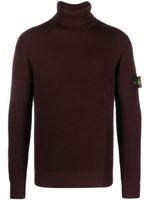 Stone Island pull à patch Compass - Rouge