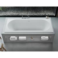 Inbouw Ligbad Ideavit SolidCozy 180x80x54 cm Solid Surface Met Pop-up Waste Mat Wit Ideavit