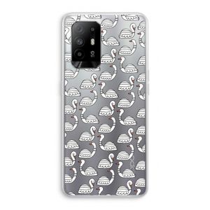 Zwanen: Oppo A94 5G Transparant Hoesje
