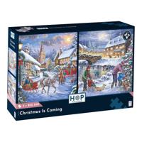 Christmas Is Coming Puzzel 2x 500XL Stukjes