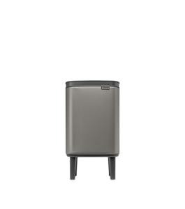 Brabantia bo hi afvalemmer 4 liter met kunststof binnenemmer platinum