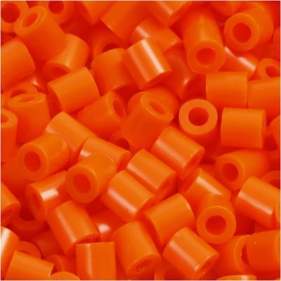 NABBI Foto kralen, afm 5x5 mm, gatgrootte 2,5 mm, medium, helder oranje (13), 1100 stuk/ 1 doos