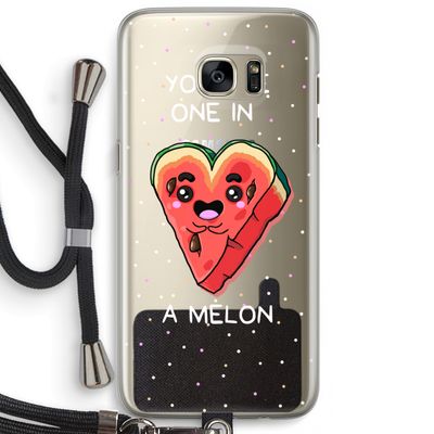 One In A Melon: Samsung Galaxy S7 Edge Transparant Hoesje met koord