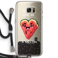 One In A Melon: Samsung Galaxy S7 Edge Transparant Hoesje met koord