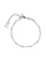 Jimmy Choo bracelet de cheville à breloque logo - Argent