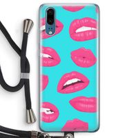 Bite my lip: Huawei P20 Transparant Hoesje met koord