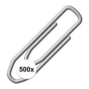 500 stuks kleine paperclips 21 mm