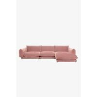 Sissy-Boy Countess 4-zits bank chaise longue rechts Salmon