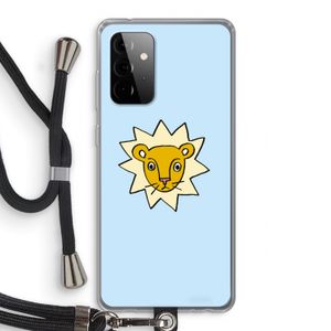 Kleine leeuw: Samsung Galaxy A72 5G Transparant Hoesje met koord