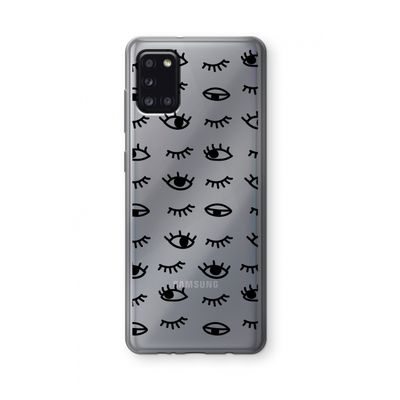 Eye pattern #2: Samsung Galaxy A31 Transparant Hoesje