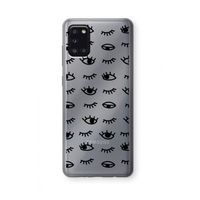 Eye pattern #2: Samsung Galaxy A31 Transparant Hoesje