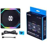 Lian Li UNI FAN SL120V2 Single Pack case fan RGB leds, 4-pins PWM fan-connector - thumbnail