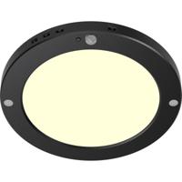 LED Plafondlamp met Bewegingssensor + Dag en Nacht Sensor - Brinton Noctis - 20W 1800lm - Warm Wit 3000K - Opbouw/Inbouw - Zwart Rond