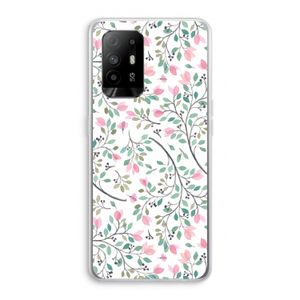 Sierlijke bloemen: Oppo A94 5G Transparant Hoesje