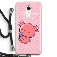Love You A Lotl: Xiaomi Redmi 5 Transparant Hoesje met koord