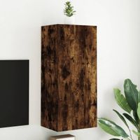 Tv-wandmeubel 40,5x30x90 cm bewerkt hout gerookt eikenkleurig - thumbnail