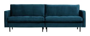 WOOOD Bank 'Rodeo' 3-zits, Velvet, kleur Blauw