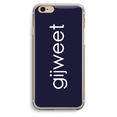 Gijweet: iPhone 6 / 6S Transparant Hoesje