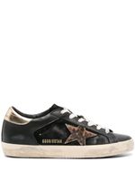 Golden Goose baskets Super-star en cuir - Noir