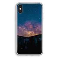 Travel to space: iPhone XS Transparant Hoesje