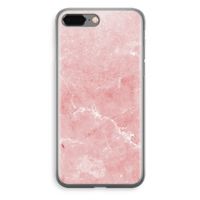 Roze marmer: iPhone 8 Plus Transparant Hoesje Roze marmer: iPhone 8 Plus Transparant Hoesje