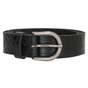 Old West Riem 3 cm Zwart Croco