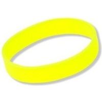 Siliconen armband neon geel - thumbnail