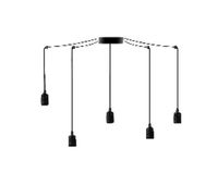 Hanglamp opbouw ceramic zwart E27 fitting Bossy Spider Perluci