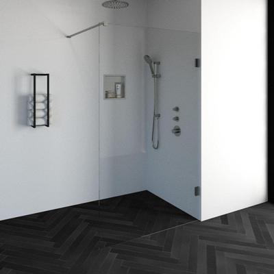 BRAUER Void inloopdouche helder glas 120x200 incl. glascoating PVD RVS-kleurig geborsteld GS-VOI1H120200NG