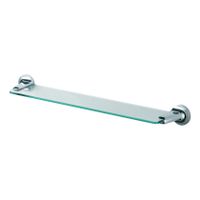 Planchet Haceka Aspen | Wandmontage | 58 cm | Messing | Rond | Chroom