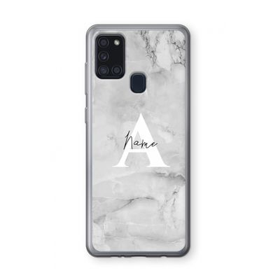 Ivory Marble: Samsung Galaxy A21s Transparant Hoesje