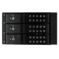 StarTech.com 3-bay aluminium trayless hot-swappable mobile rack backplane voor 3,5 inch SAS II/SATA III 6 Gbps HDD - thumbnail