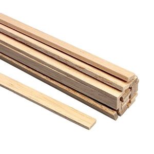 Balsa latje 3x3mm dik - 100cm lang