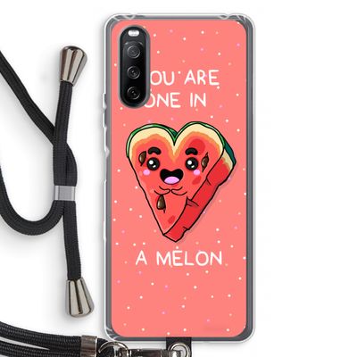 One In A Melon: Sony Sony Xperia 10 III Transparant Hoesje met koord