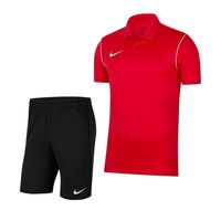 Nike Park 20 Polo Trainingsset Kids Rood Wit Zwart