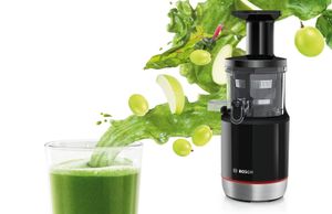 Bosch Haushalt Slowjuicer DE-MESM731M 150 W Zwart, Zilver (mat)