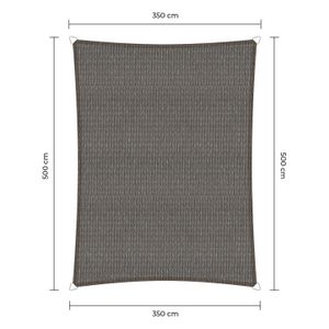 Sunfighter Schaduwdoek Rechthoek grijs 3,5x5m.