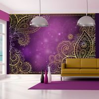 Zelfklevend fotobehang -  Paarse Orient , Bladeren  , Premium Print - thumbnail