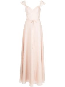 Marchesa Notte Bridesmaids robe longue à encolure cœur - Rose