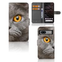 Telefoonhoesje | Met pasjeshouder | Google Pixel 7A Britse Korthaar