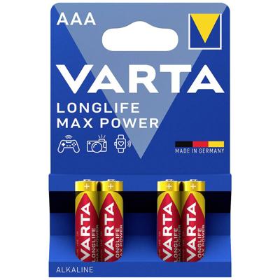 Varta LONGLIFE Max Power AAA Bli 4 AAA batterij (potlood) Alkaline 1270 mAh 1.5 V 4 stuk(s)