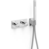 Douchekraan Tres B-System | Inbouw | Thermostaatkraan | Excl.Inbouwdeel | 2-weg | Rechthoek | Chroom