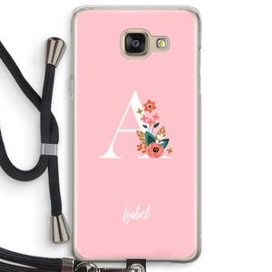 Pink Bouquet: Samsung Galaxy A5 (2016) Transparant Hoesje met koord
