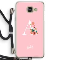 Pink Bouquet: Samsung Galaxy A5 (2016) Transparant Hoesje met koord