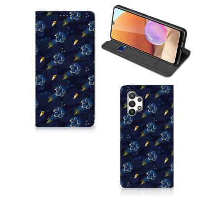 Hoesje met Magneet voor Samsung Galaxy A32 4G | A32 5G Enterprise Editie Voetbal Hoesje met Magneet voor Samsung Galaxy A32 4G | A32 5G Enterprise Editie Voetbal